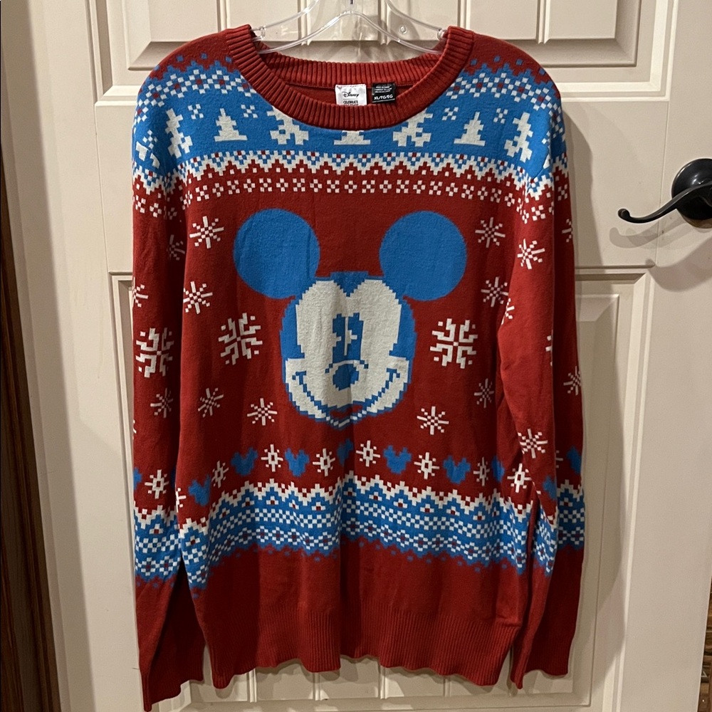 Disney Celebrate Together Mickey Mouse Christmas Sweater size XL
